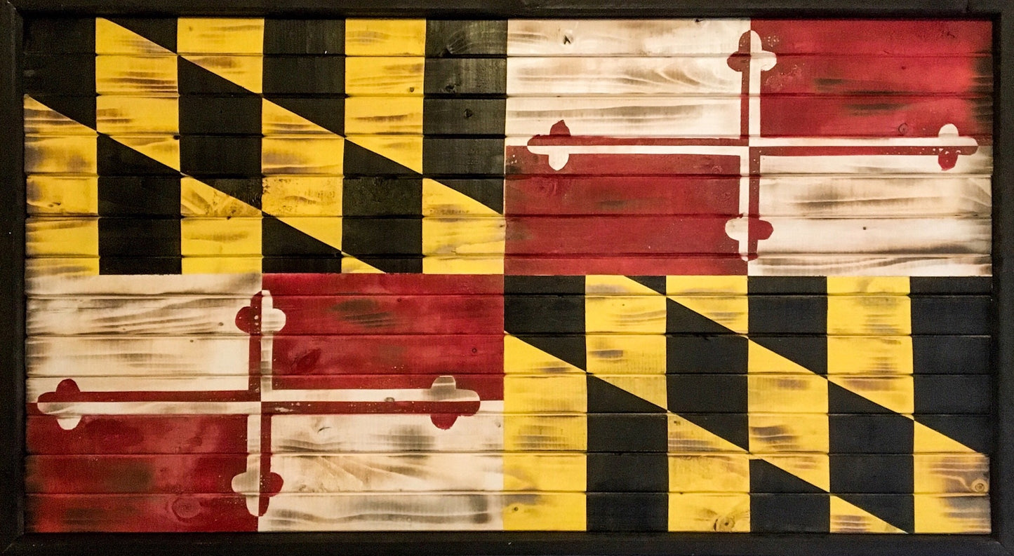 Charred Maryland Flag