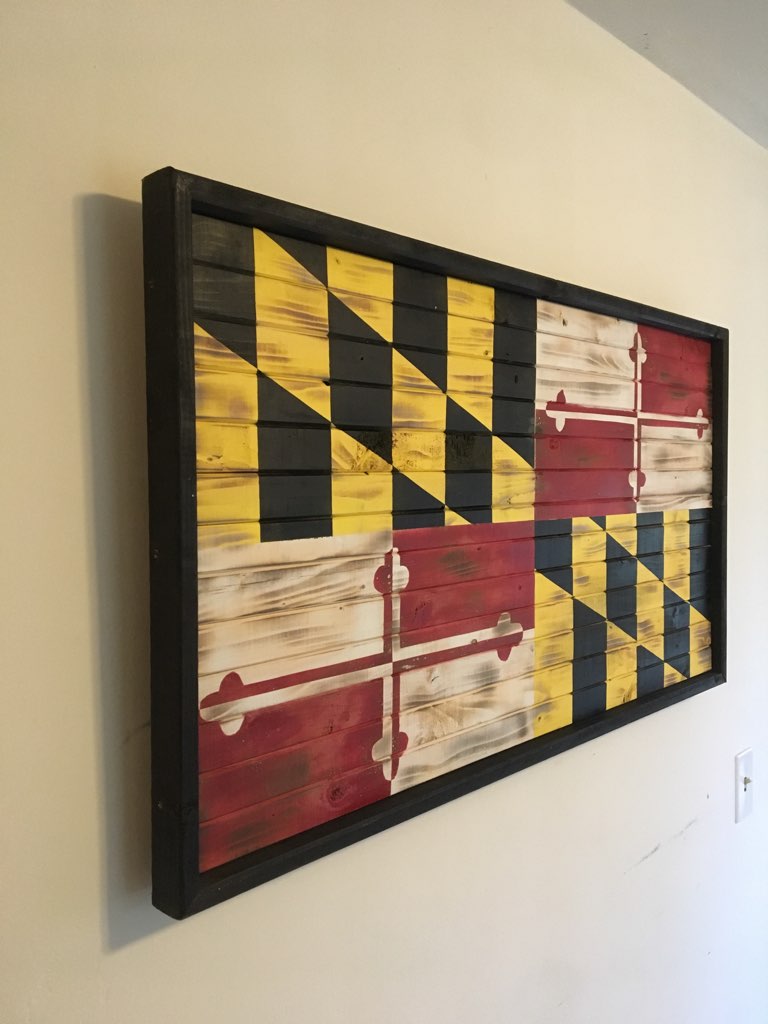 Charred Maryland Flag