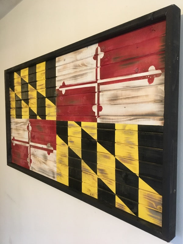 Charred Maryland Flag