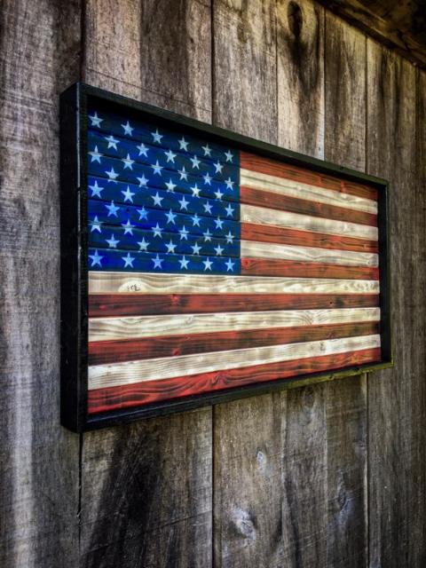 Rustic American Flag