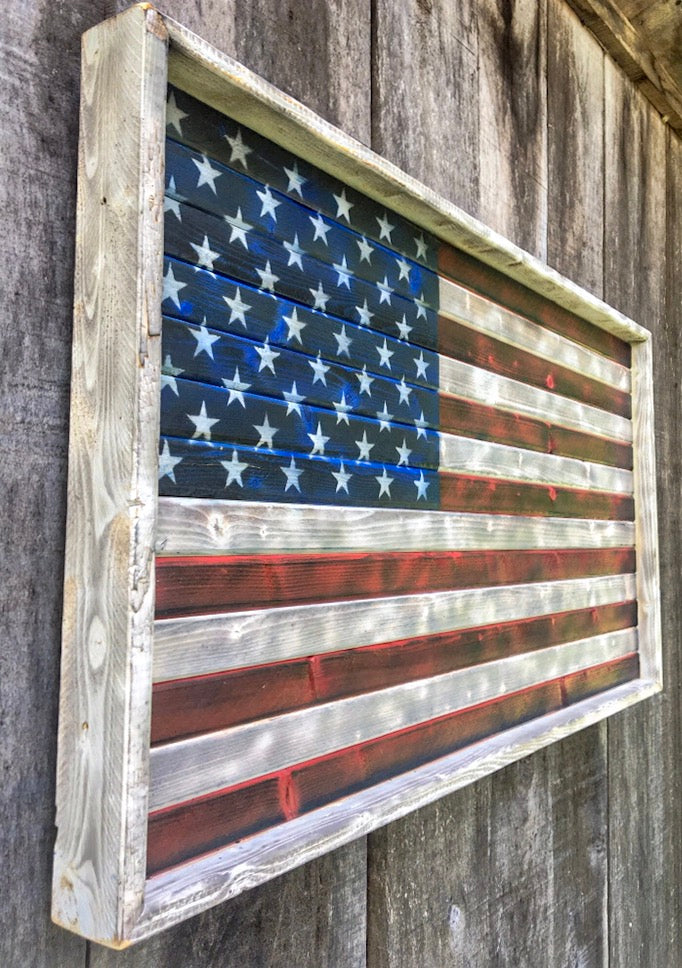 Rustic American Flag