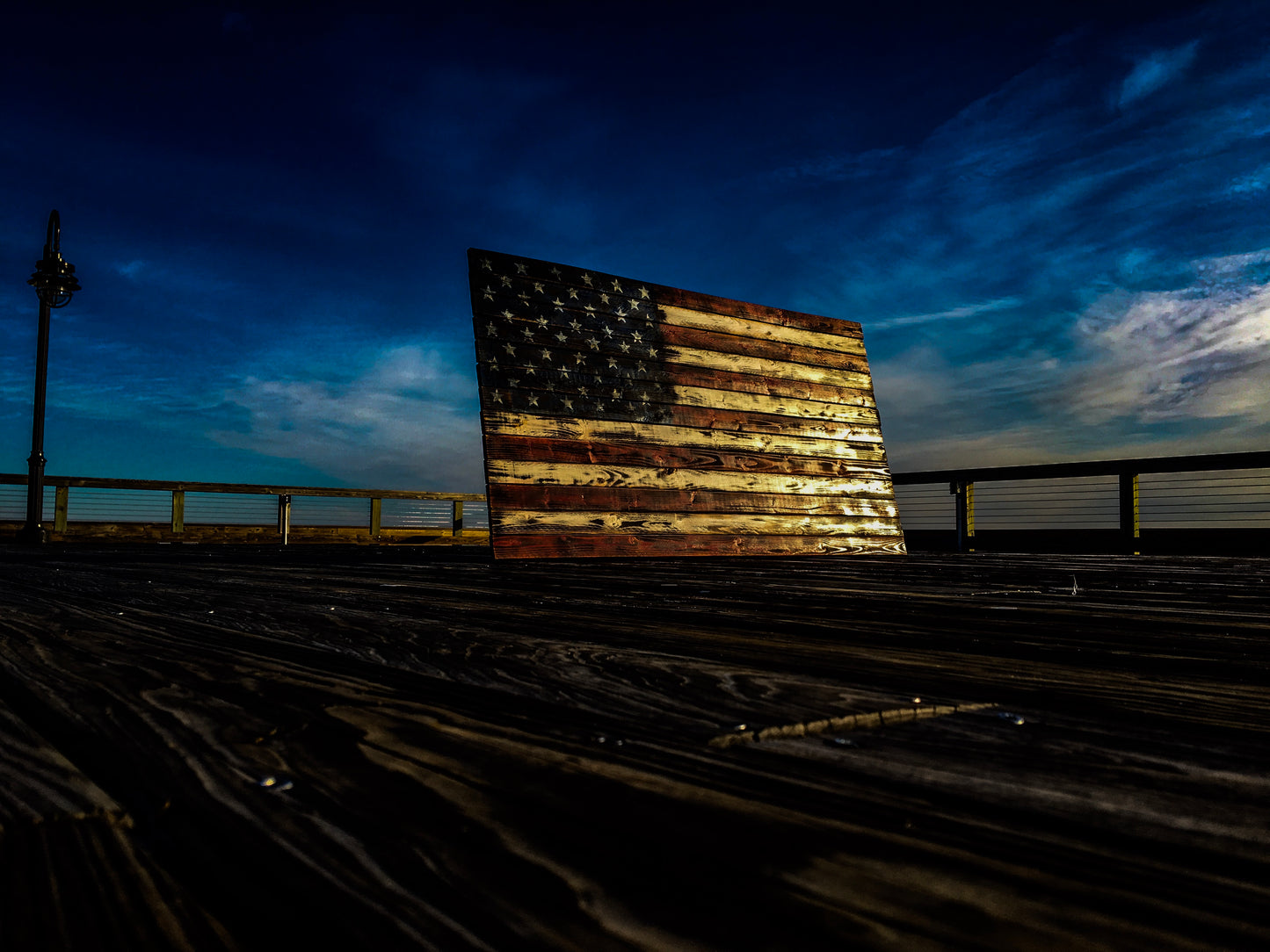 Extra Large Rustic American Flag