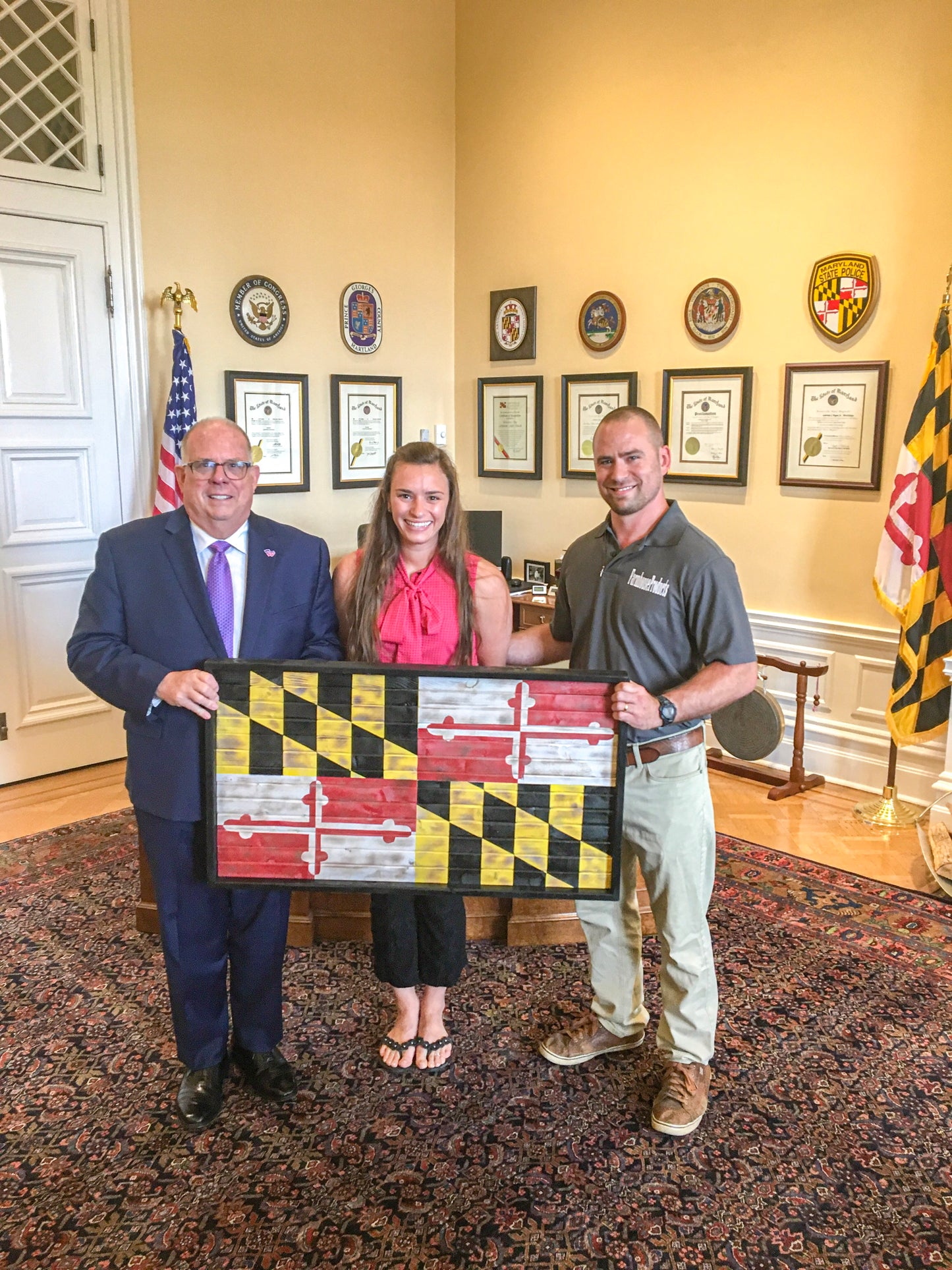 Charred Maryland Flag