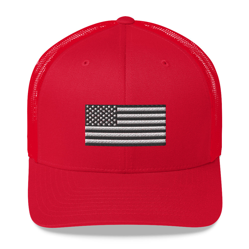 American Flag Trucker hat