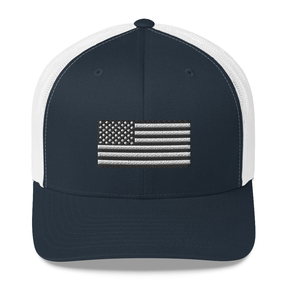 American Flag Trucker hat