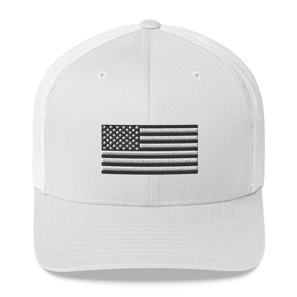 American Flag Trucker hat
