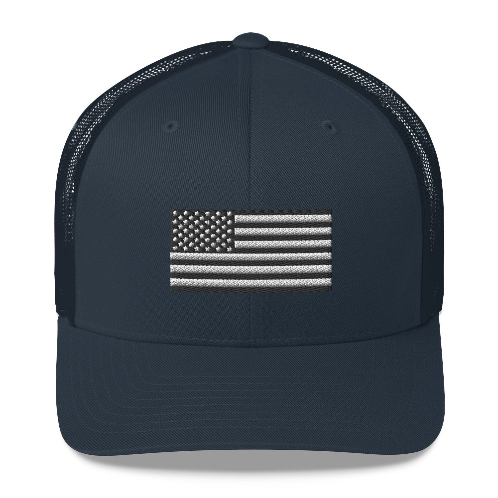 American Flag Trucker hat
