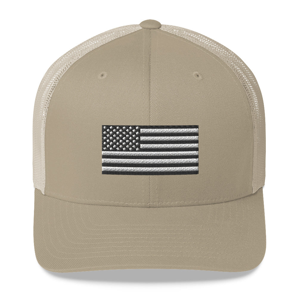American Flag Trucker hat
