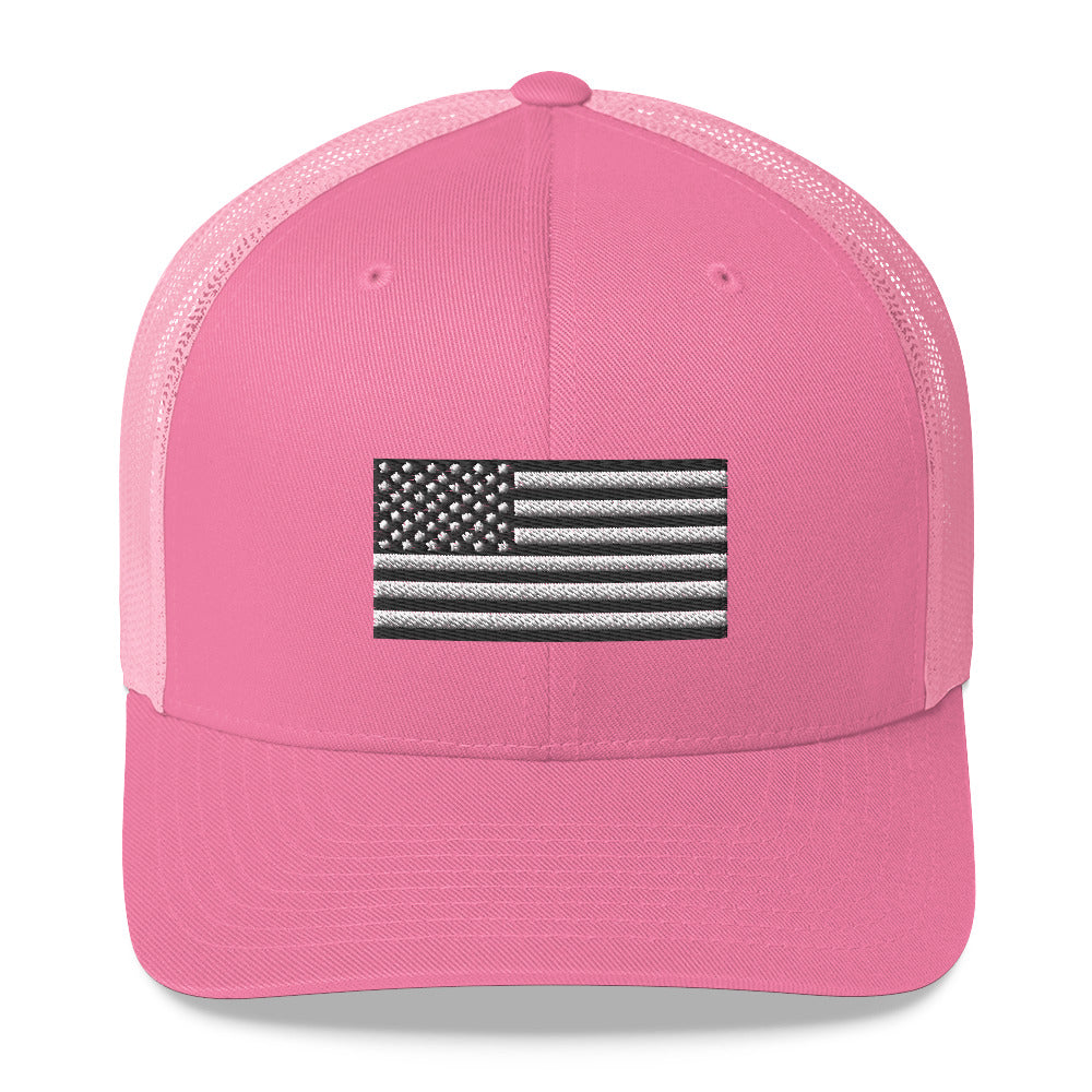 American Flag Trucker hat