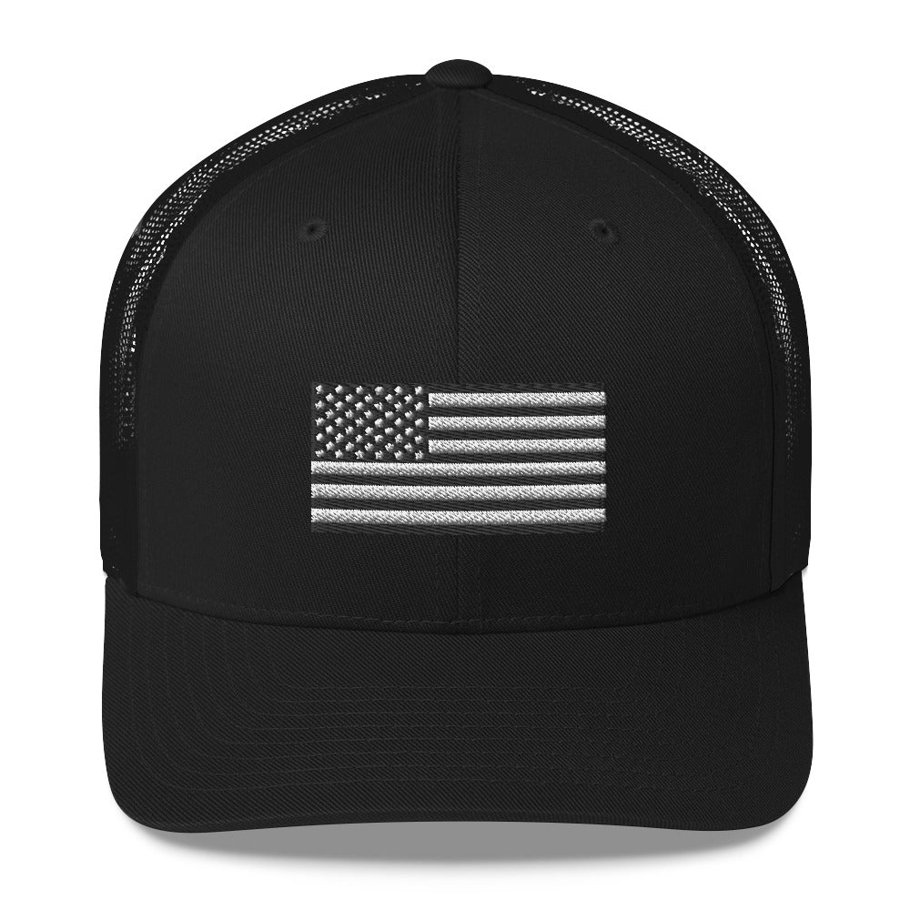 American Flag Trucker hat
