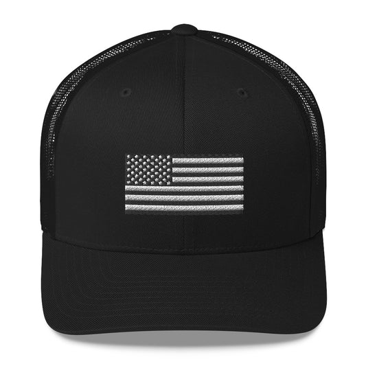 American Flag Trucker hat