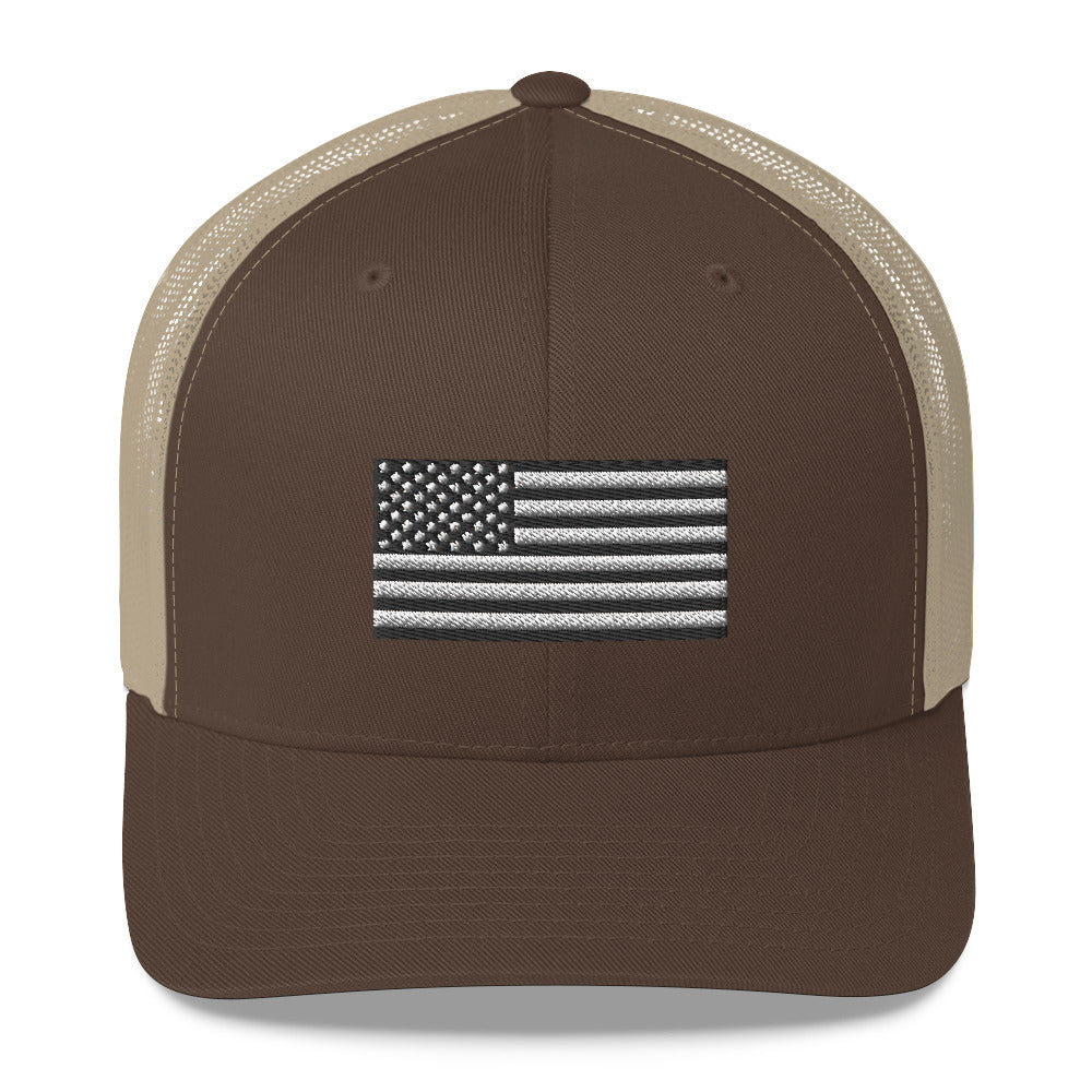 American Flag Trucker hat