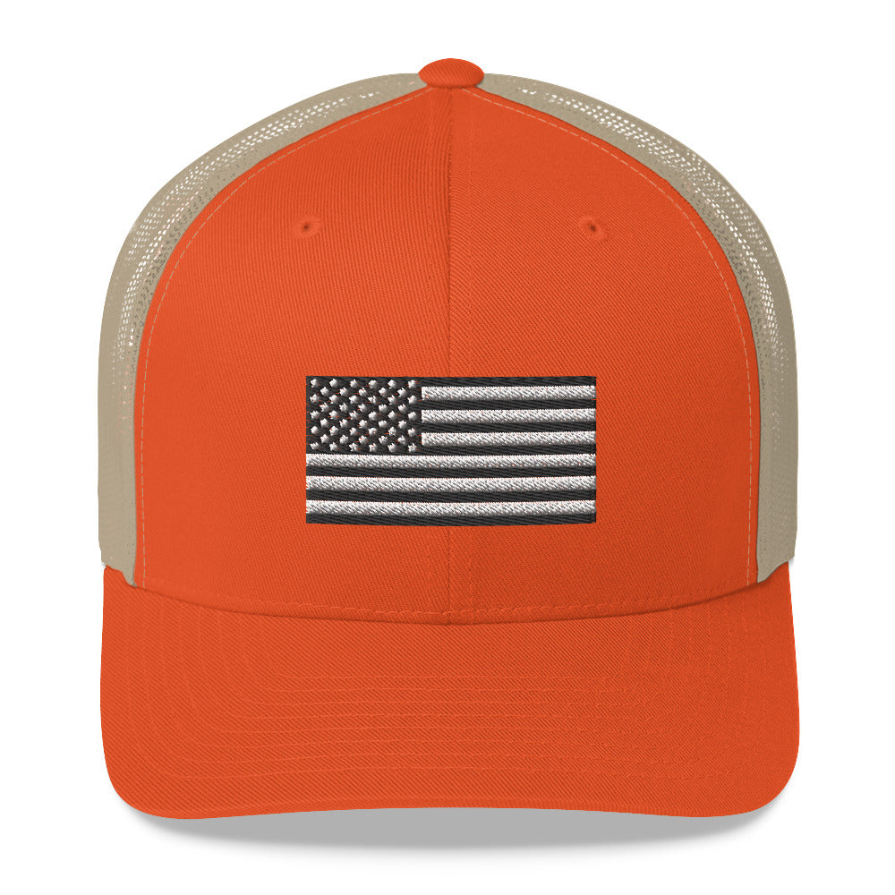 American Flag Trucker hat