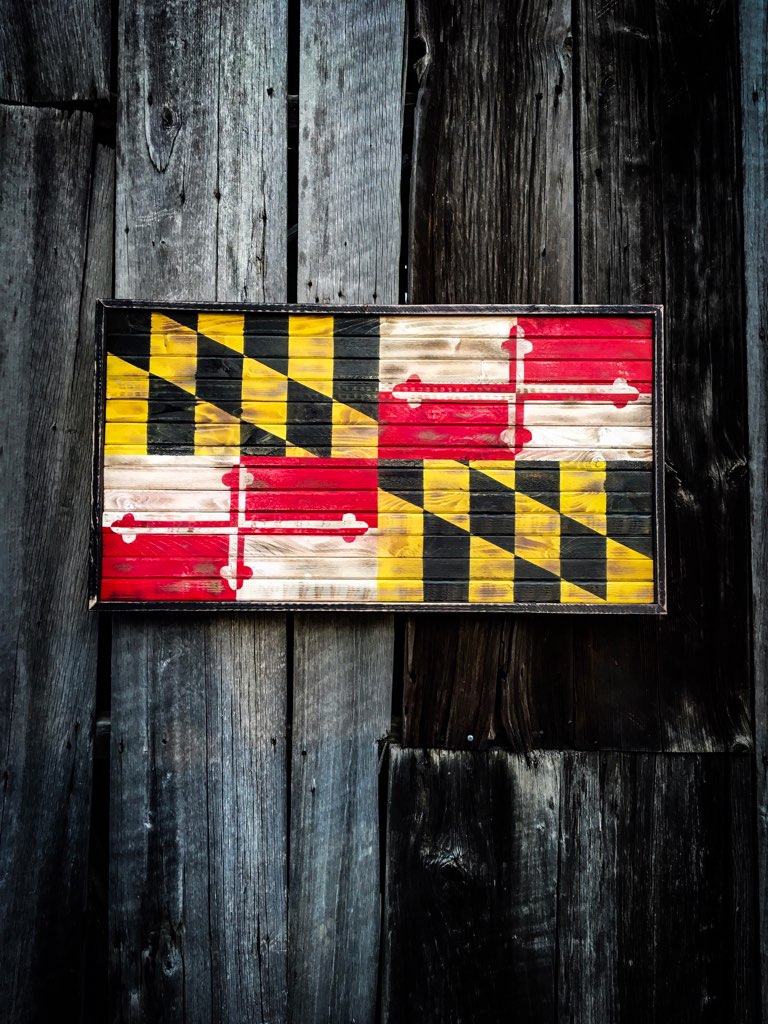 Extra Large Charred Maryland Flag