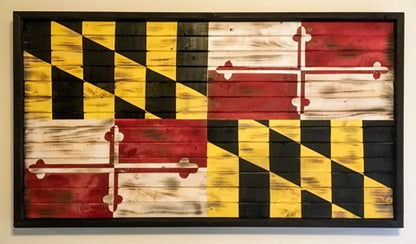 Extra Large Charred Maryland Flag